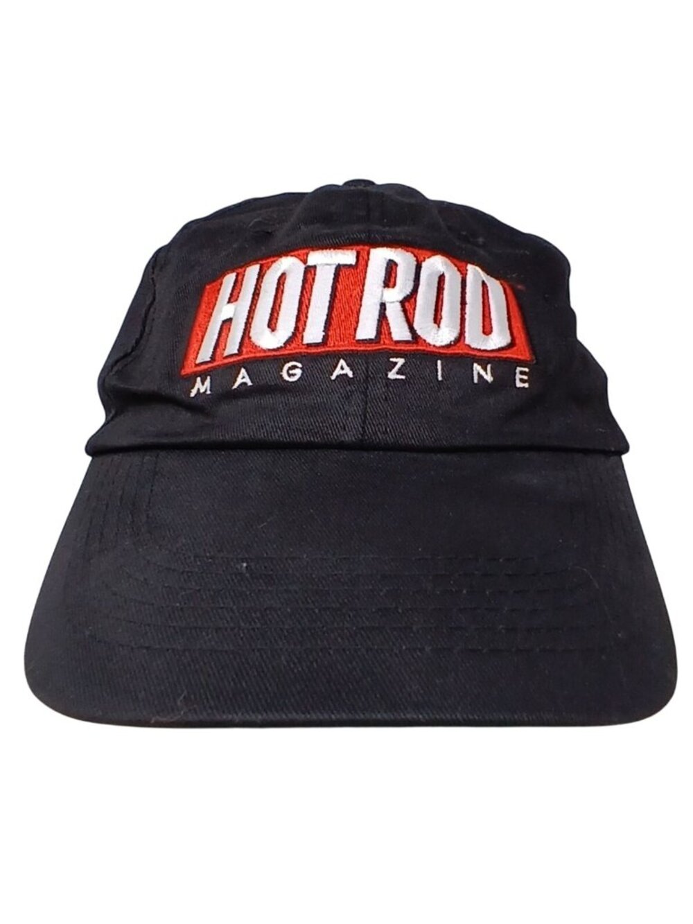 Hot Rod Magazine Black Baseball Hat Adj 100% Cotton Embroidered #D-7